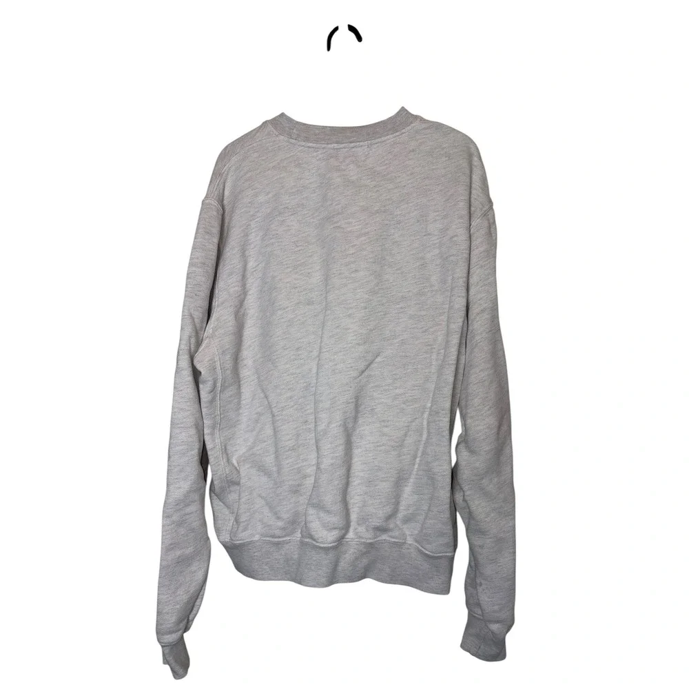 Madhappy Mens Heritage Crewneck Sweatshirt Heather‎ Grey Embroidered Logo Large